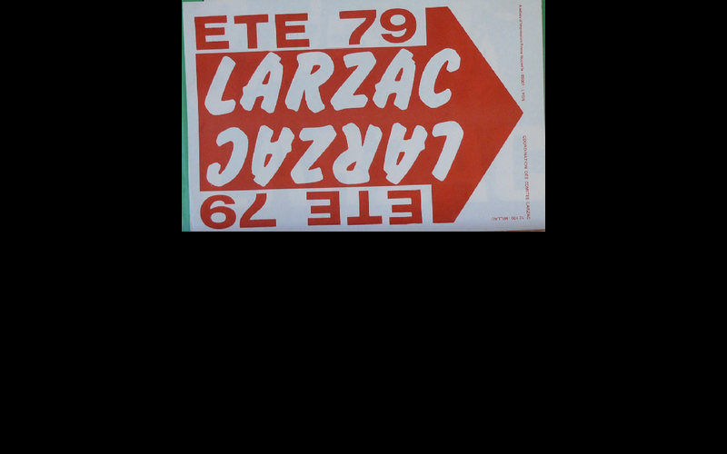 affiche fête Larzac, 1979 
