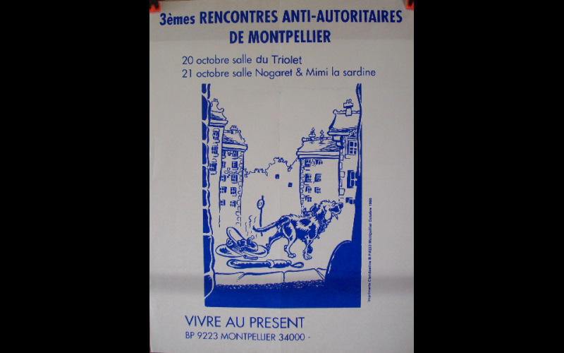 1995, Montpellier, rencontre libertaire, 60x80 
