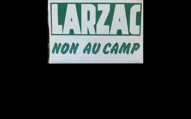 affiche Larzac non au camp 