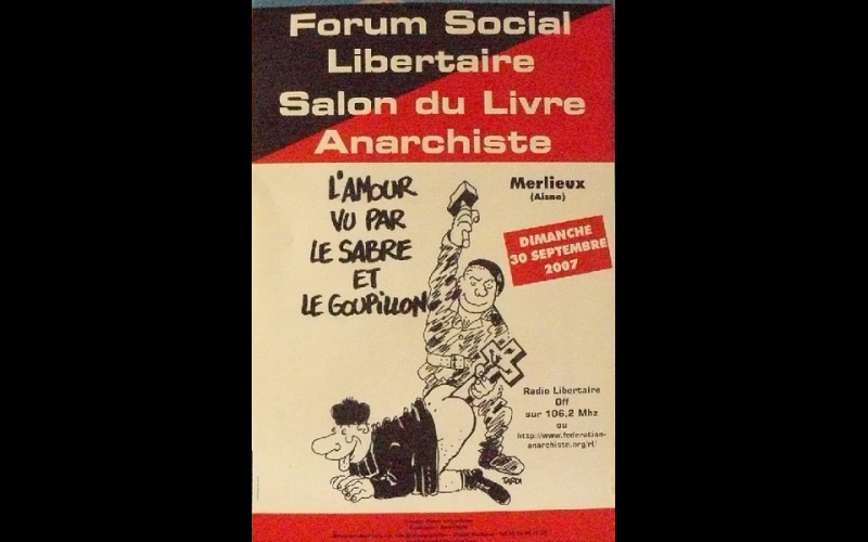 affiche forum social libertaire 2, Merlieux, 2007 