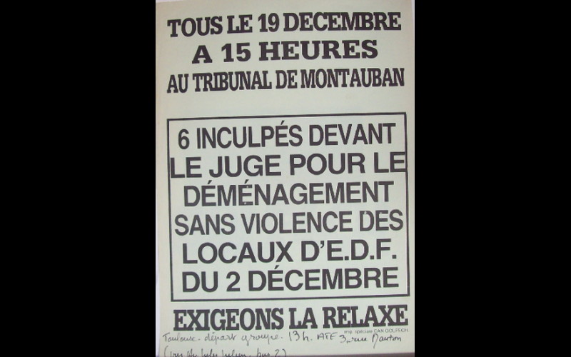 1980 (décembre) - Montauban procès antinucléaires - 