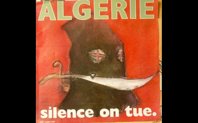 affiche Algerie silence on tue, AAEL, Toulouse, 1997 