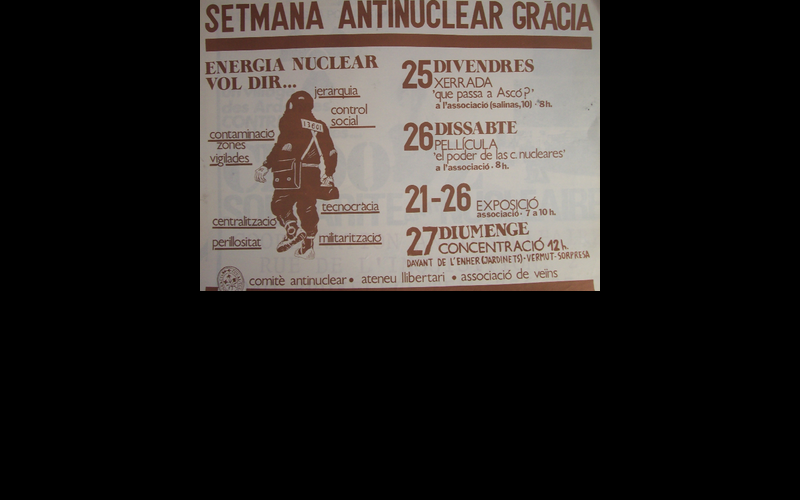 semaine antinucléaire à Asco en Catalogne (Espagne) 