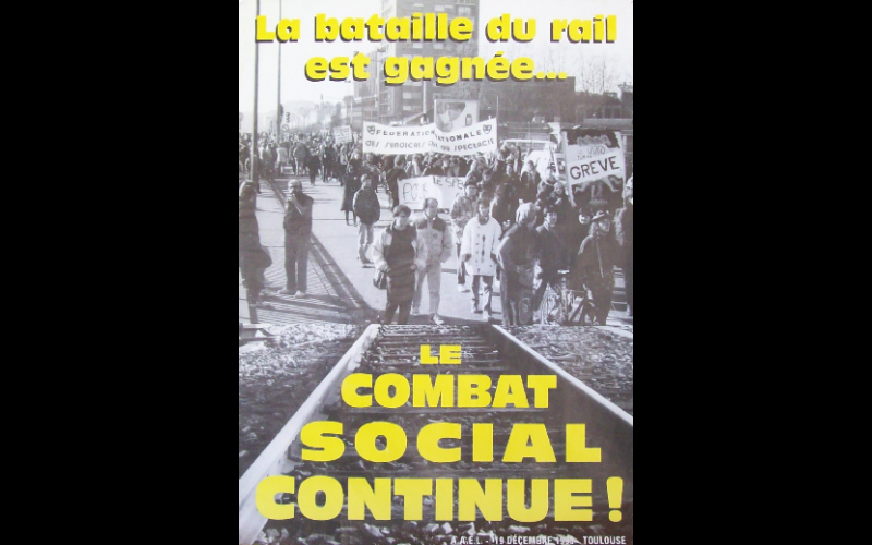 affiche bataille du rail, AAEL, Toulouse, 1995 