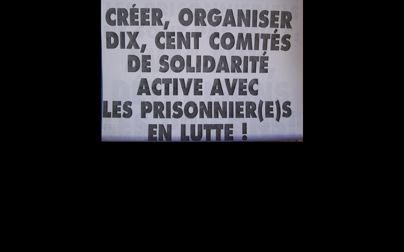 affiche comité de solidarité prisonniers 