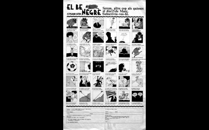 N°265 El Be Negre Setmanari Satiric Barcelona MF Esp. 41x65 