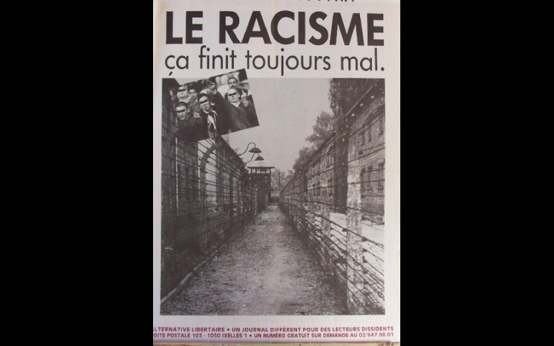 affiche racisme Alternative Libertaire, Bruxelles 