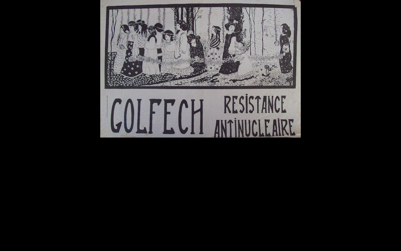 1977 - Golfech Résistance antinucléaire. 