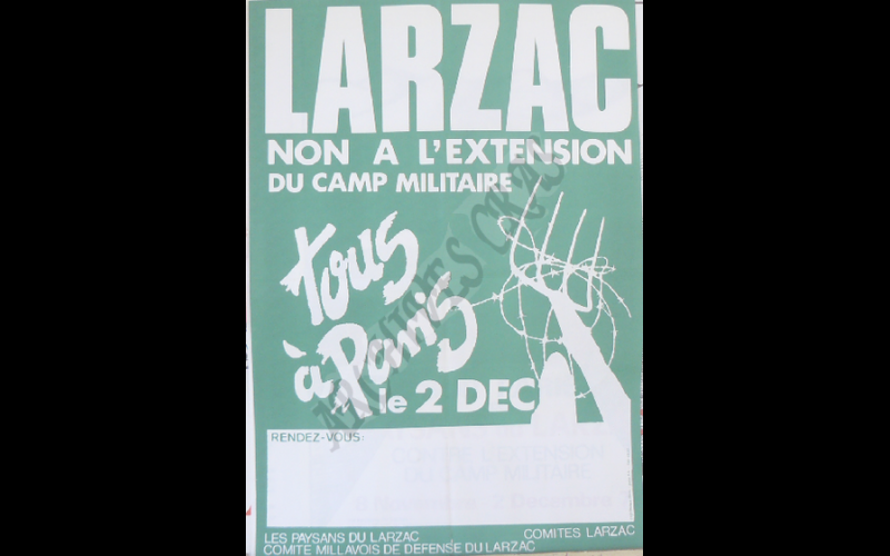 affiche larzac manif paris 1978 