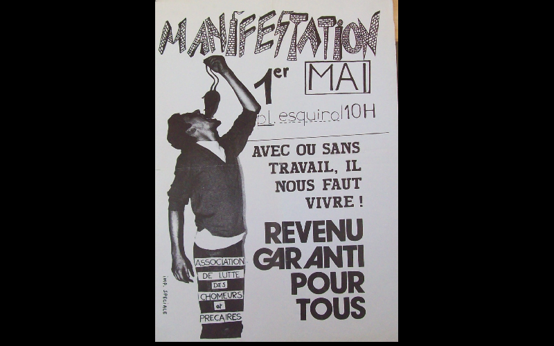 affiche manif chomeurs Toulouse, 1998 