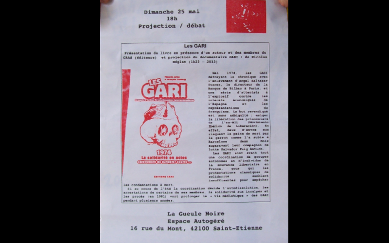 débat livre GARI, St Etienne, 2014 