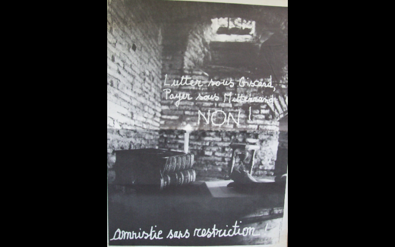 affiches amnistie prisonniers, 1981, 80 x 60 