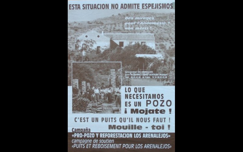 N°223 Campagne de soutien Puits et reboisement pour los Arenalejos Malaga 1996 MF Esp. 30x42 