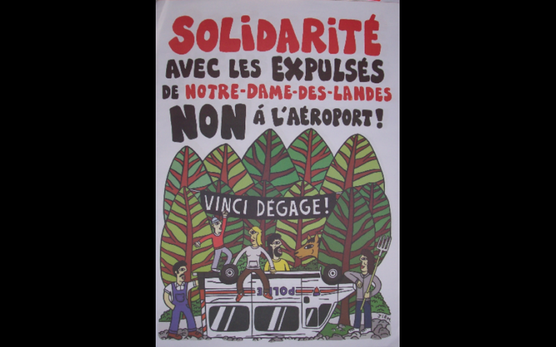 affiche solidarité Notre Dame des Landes, 2013 
