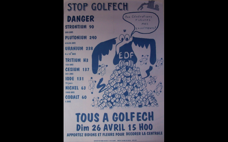 1998 (26 avril) - Rassemblement devant la centrale de Golfech - Stop Golfech 