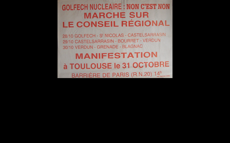 1981 (octobre) - Marche Golfech à Toulouse/Conseil Régional 