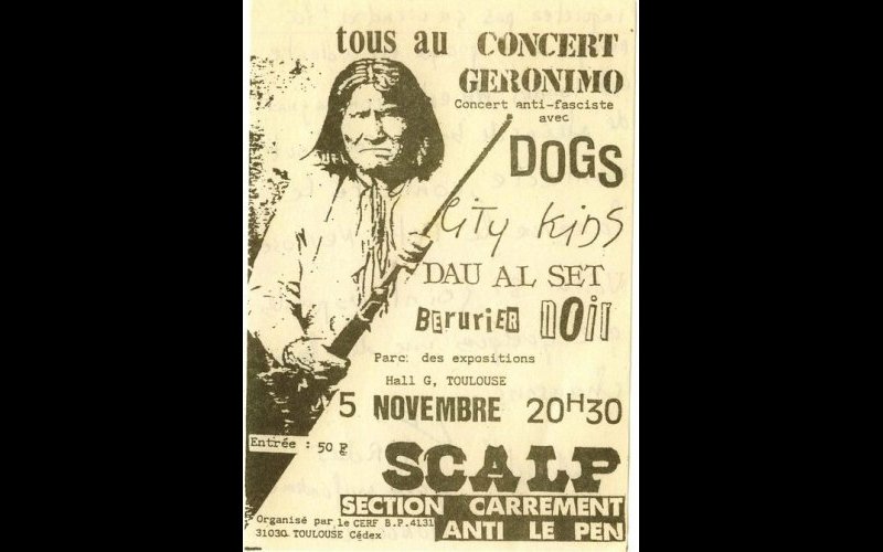 affiche 2 concert SCALP, Toulouse, 1985 