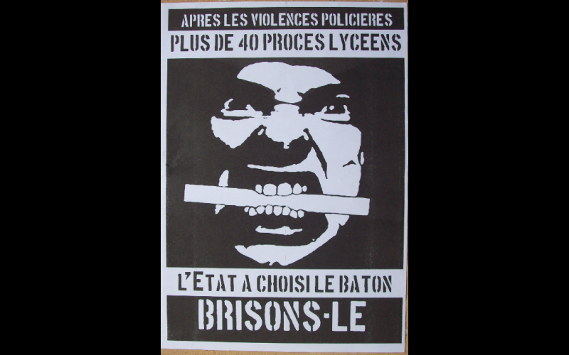 affiche procès lycéens, Paris, 2006 