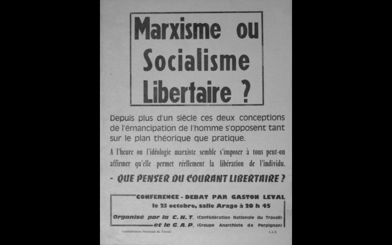 affiche débat marxisme, CNT-GAP, 40 x 60 
