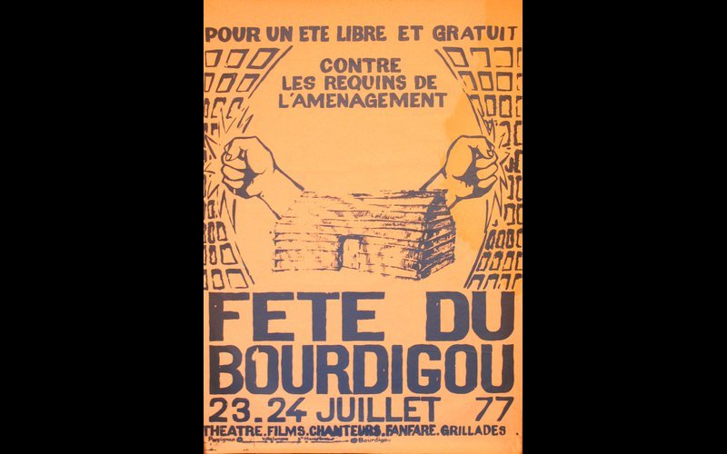 affiche fête du Bourdigou (66), 1977, 45 x 65 