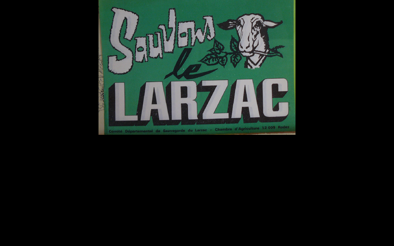 affiche sauvons le Larzac 