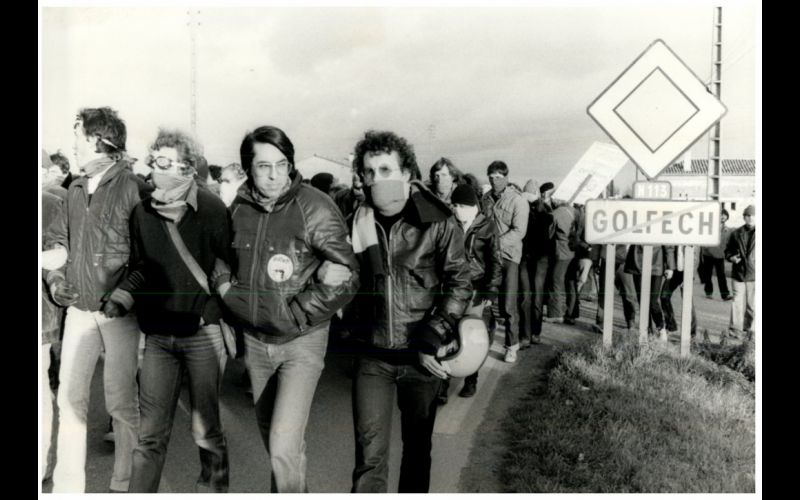 29/11/1981 manifestation antinucléaire à Golfech 