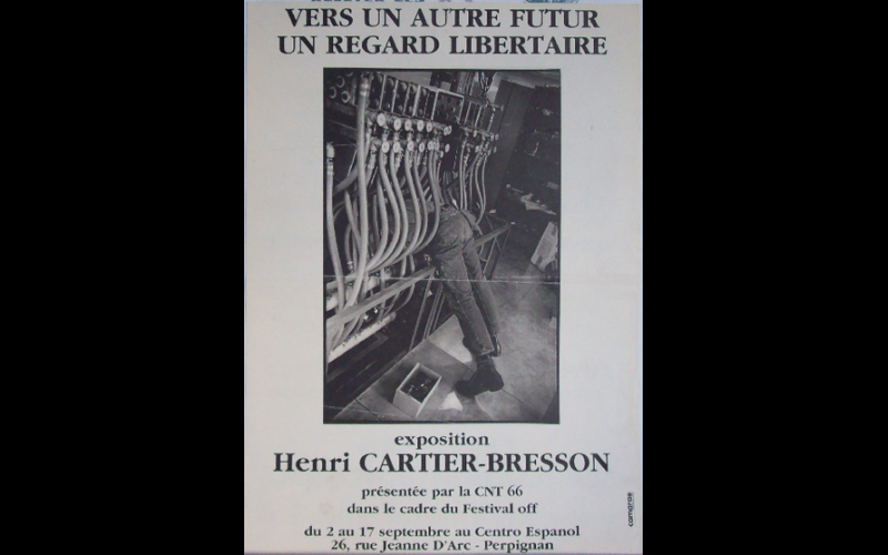 afffiche expo Cartier-Bresson CNT 66, festival off Perpignan 