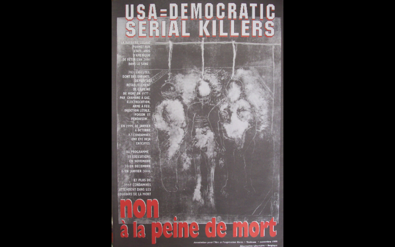 affiche contre peine de mort, AAEL, Toulouse, 1999 