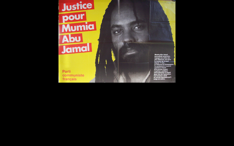 affiche justice pour Mumia, PCF 
