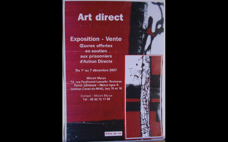 affiche expo Myris soutien à AD, Toulouse, 2007 