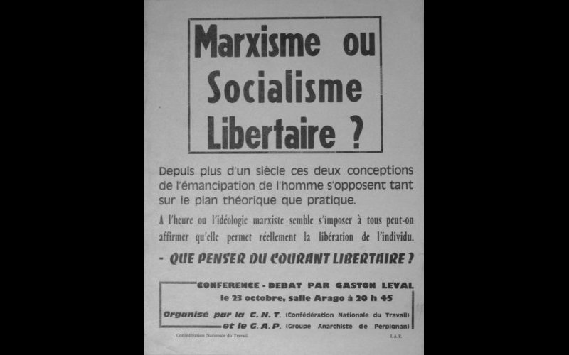 affiche débat marxisme, CNT-GAP, 40 x 60 