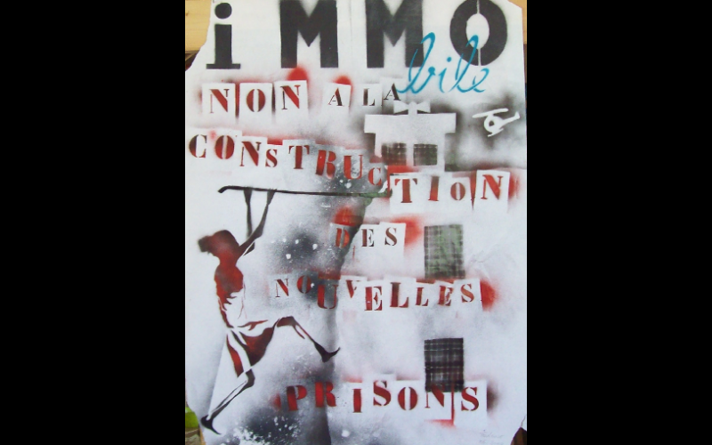 affiche contre construction prisons, Toulouse 