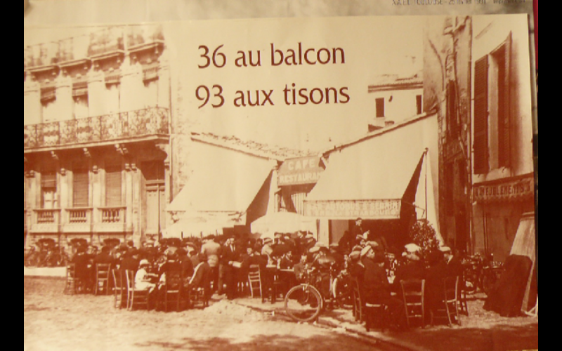 affiche 36 au balcon, AAEL, Toulouse, 1993 