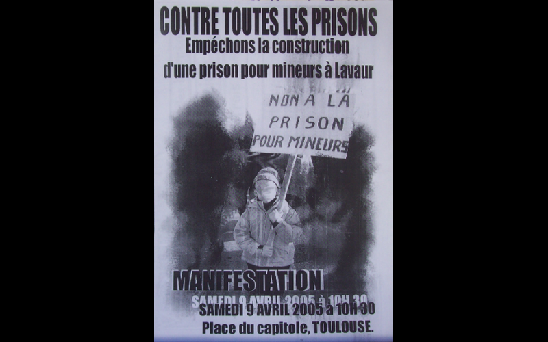 affiche manif anti-EPM Lavaur 2 Toulouse, 2005 