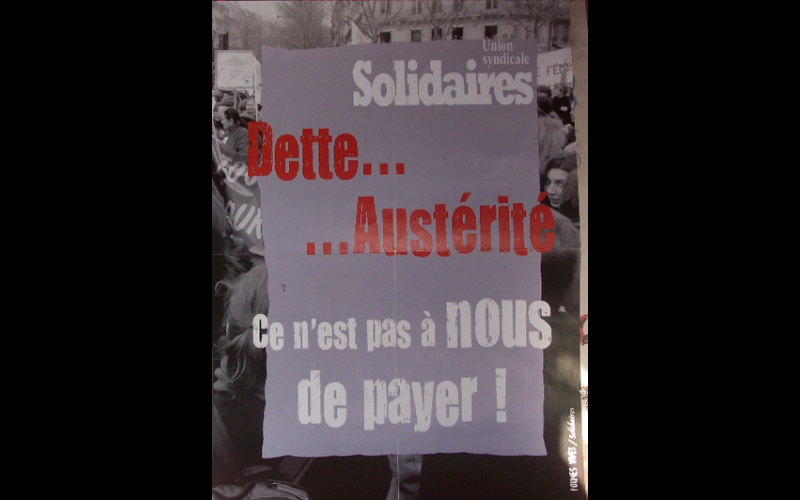 affiche austerité syndicat Solidaires 