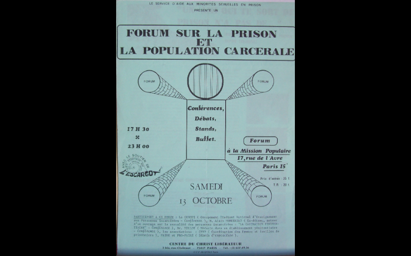 affiche forum prison, Paris 
