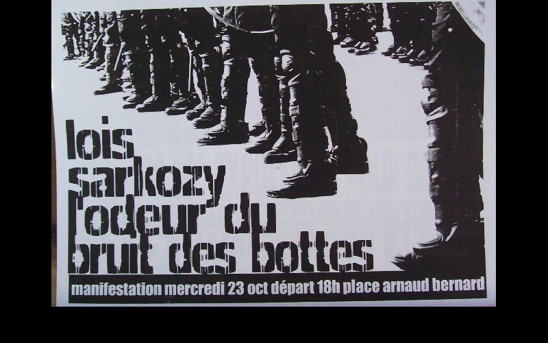 affiche manif anti loi LSI, Toulouse, 2002 