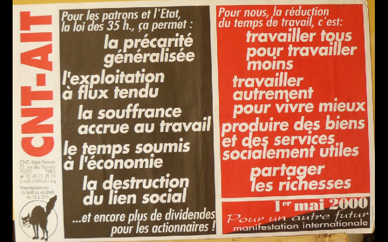 affiche 1e mai, CNT vignoles, 2000 
